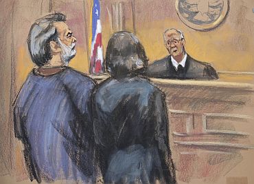 Manssor Arbabsiar is shown in this courtroom sketch during an appearance in a Manhattan Federal Court in New York