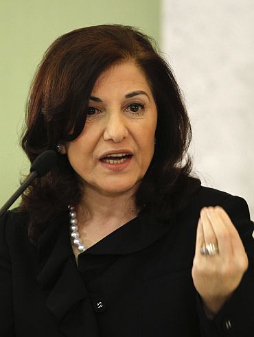 File picture of Bouthaina Shaaban