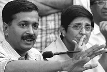 Arvind Kejriwal and Kiran Bedi