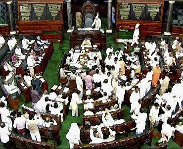 Ruckus in the Lok Sabha