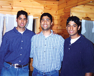 From left, brothers Jay Shastri, Umang Shastri and Neil Shastri