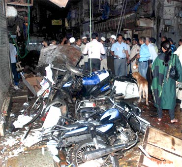 Zaveri Bazar, one of the three sites where bombs exploded