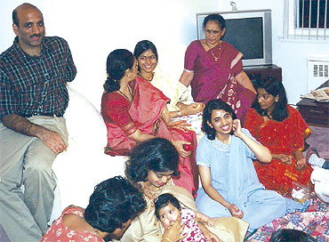Swarna with her family