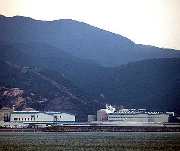 A nuclear power station in China's southern city of Huizhou in Guangdong province