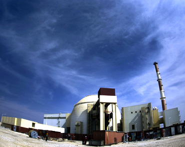 The Bushehr nuclear power plant in Iran