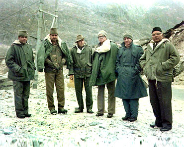 Dr Prasad (third from right) at Sela Pass