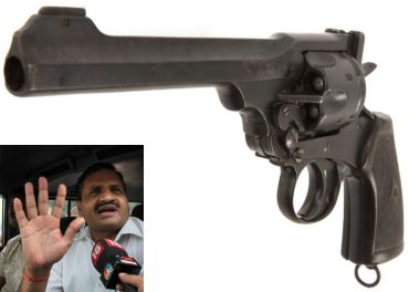 Webley revolver. (Inset) Ashok Argal