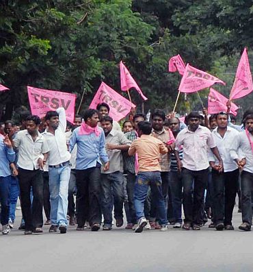 A TRS-sponsored protest
