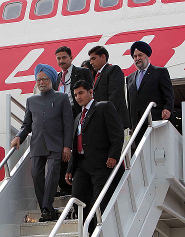 PM Singh arrives at JFK international airport at New York