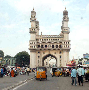 A normally overcrowded Charminar bore a deserted look on Saturday due to the ongoing agitation.