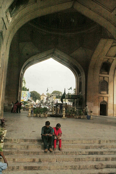 The normally busy Charminar wore a deserted look over the weekend