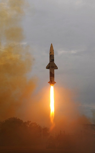 IN PICS: India test fires Prithvi-II ballistic missile