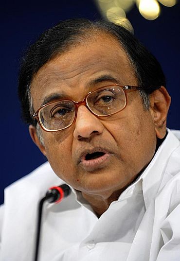 Union Home Minister P Chidambaram at the centre of the controversy