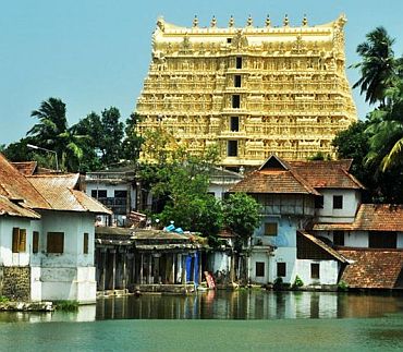 Picture of Sree Padmanabhaswamy temple tower