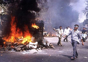 A file photo of the post-Godhra riots in Ahmedabad