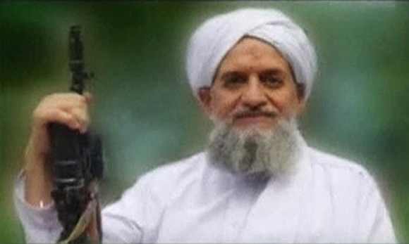 A photo of Al Qaeda's Ayman al-Zawahiri is seen in this still image taken from a video released on September 12, 2011