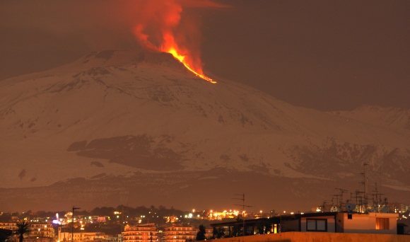 PIX: Mount Etna erupts yet again, puts on a fiery show