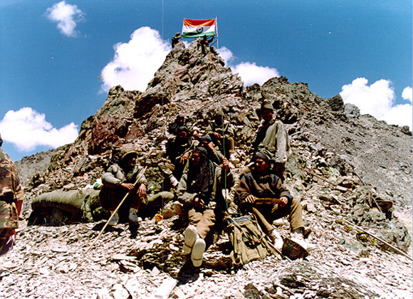 A scene from the Kargil war, 1999