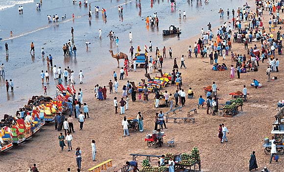 The Juhu beach as it is today