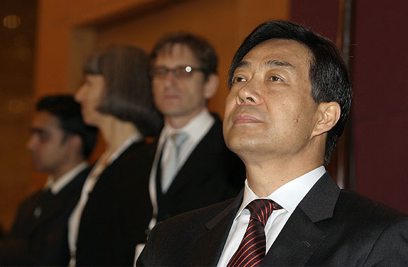 Bo Xilai, then China's commerce minister, at the Asia Society convention in Mumbai, March 2006