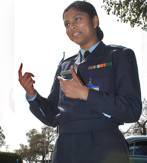 Squadron Leader Manju Bhaskar has spent 12 years in the IAF as an officer