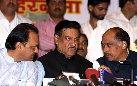 Maharashtra's worried Chief Minister Prithviraj Chauhan
