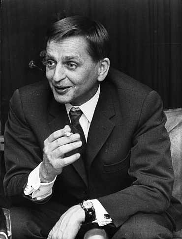 Former Swedish prime minister Olof Palme