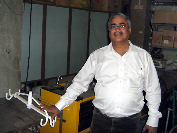 Ferdinand Rodricks at his workshop in Mumbai