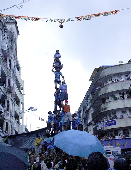 Dahi Handi celebrations at Dadar in Mumbai