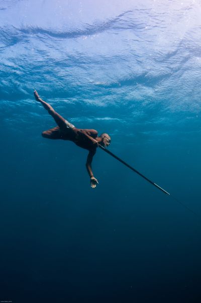 80 year-old sea gypsy spear fisherman