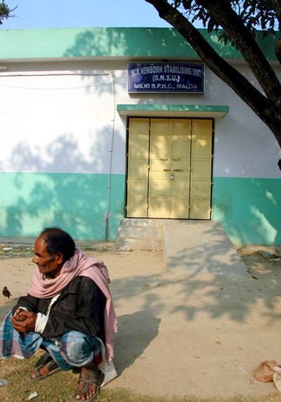 The sick newborn stabilising unit seen closed at the Milki Health Centre in Bengal's Malda district.