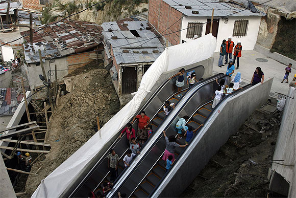 Colombia: Escalators in the middle of poverty