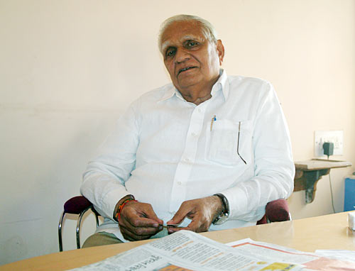 Narendra Modi's elder brother Somabhai in Ahmedabad