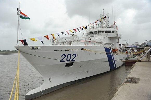 Coast Guard ship Samudra Paheredar