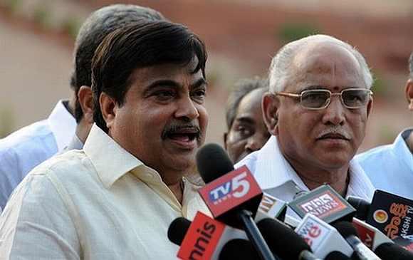 BJP President Nitin Gadkari held a meeting with Yeddyurappa on Friday in Bengaluru