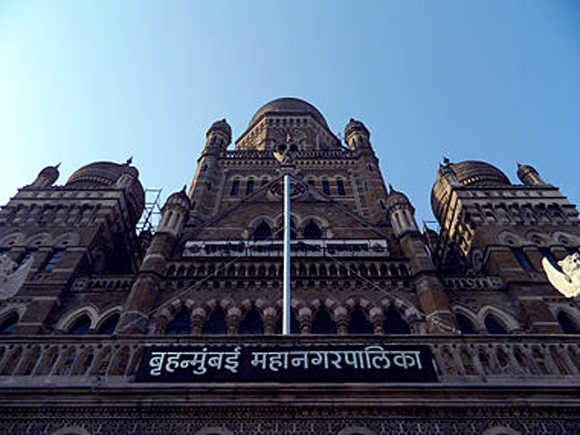 The BrihanMumbai Municipal Corporation building in south Mumbai