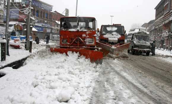 All major roads, including the main highway connecting the Kashmir valley with Jammu and the rest of India, are closed