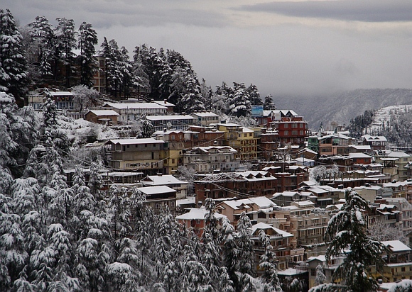 A view of Shimla town