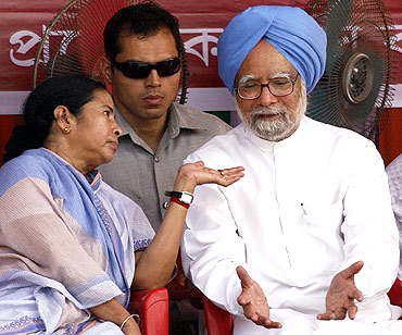 Mamata Banerjee with Dr Singh
