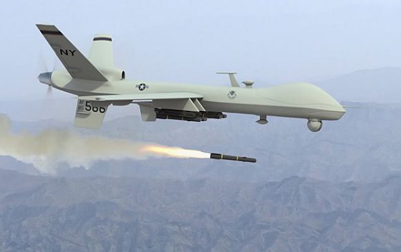 A US Predator drone in operation over North Waziristan