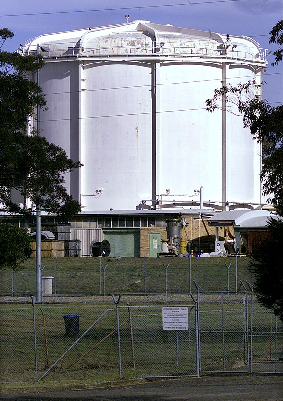 Australia's only nuclear reactor is seen in this picture, located in the southwestern suburb of Lucas Heights, about 25 kilometres from the centre of Sydney