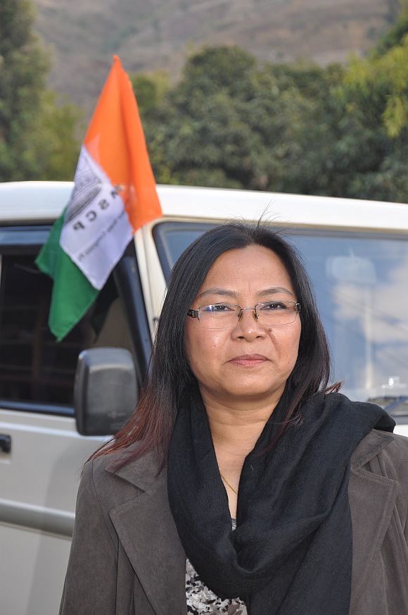 Nemcha Kipgen, first woman to contest election in Sadar Hills area
