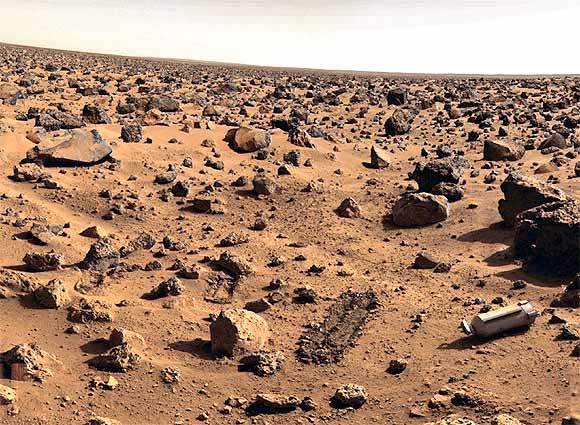 A file photo of the surface of Mars