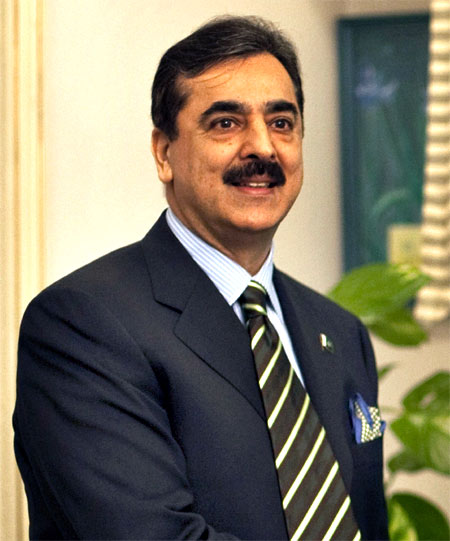 Pakistan Prime Minister Yusuf Raza Gilani