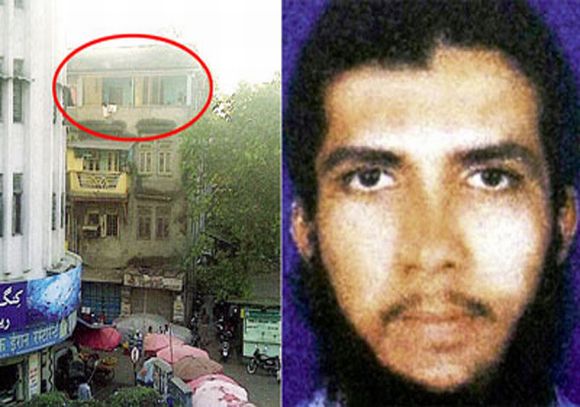(Right) Yaseen Bhatkal. (Left) The house in Byculla locality of Mumbai where Yaseen and other IM members planned and executed the 13/7 attacks