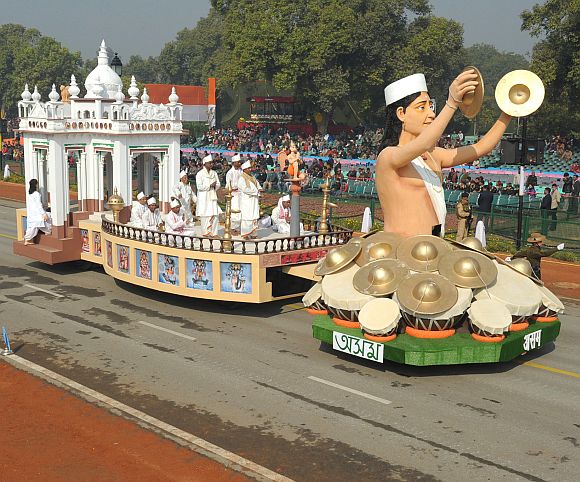 The tableau of Assam passes through the Rajpath