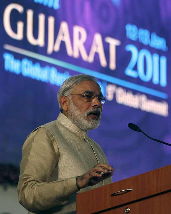 Modi at the Vibrant Gujarat summit