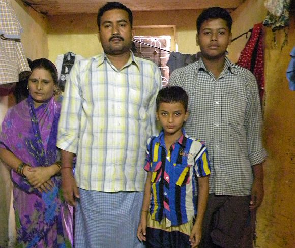 Vinod Shukla with his family