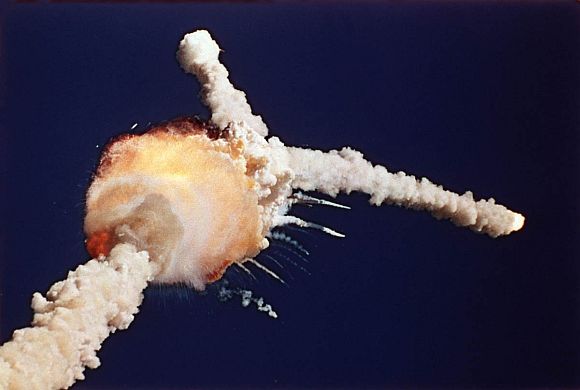 Challenger space shuttle explosion in 1986
