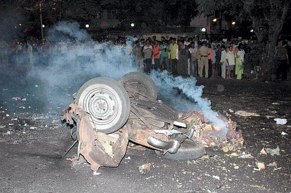 A taxi that exploded in Vile Parle up during the 26/11 attacks